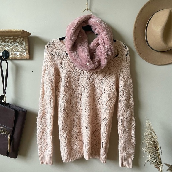 🍁🍂Baby pink fine knit sweater add - Picture 5 of 7